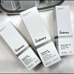 New The ordinary set: hyaluronic 3oz, amino 1oz